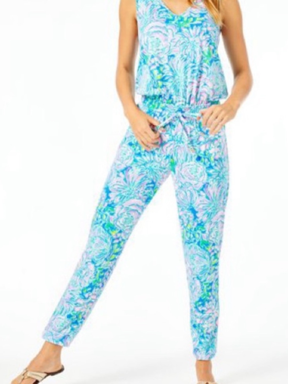 Lilly Pulitzer Paulina jumpsuit in full bloom size small - Picture 2 of 10